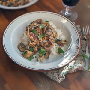 Vegan Mushroom Stroganoff
